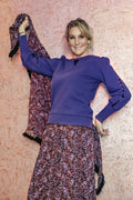 Sequin Sweater | Purple