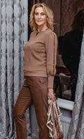 Sequin Sweater | Taupe