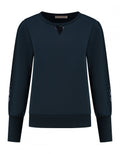 Sequin Sweater | Dark blue