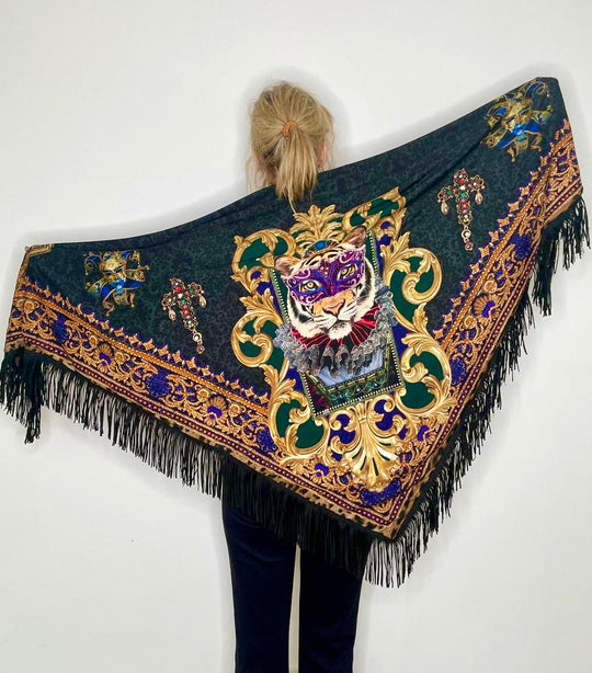 XL-scarf Bal Masque | Black