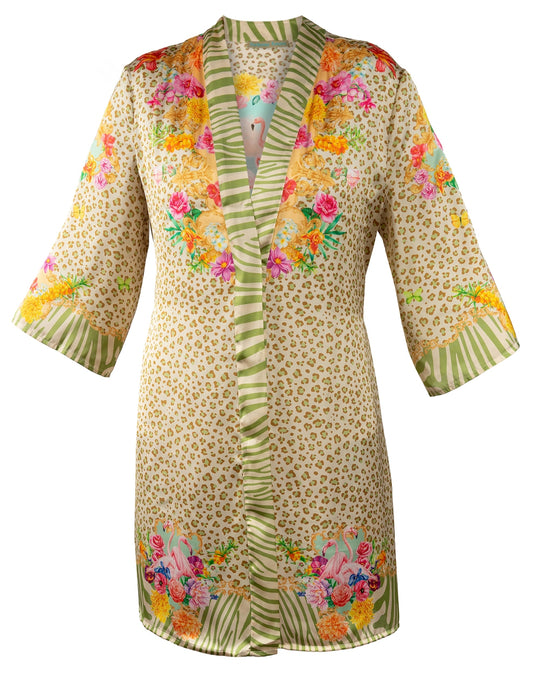 Kimono Flamingo Fantasy
