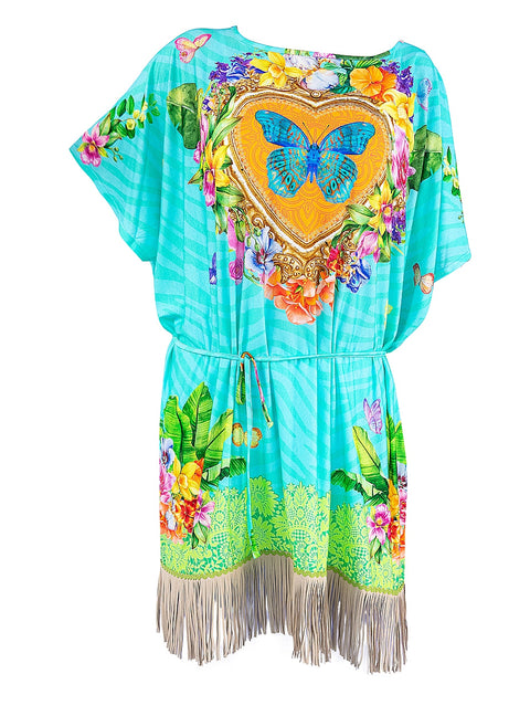 Garden of Plenty | Aqua Blue